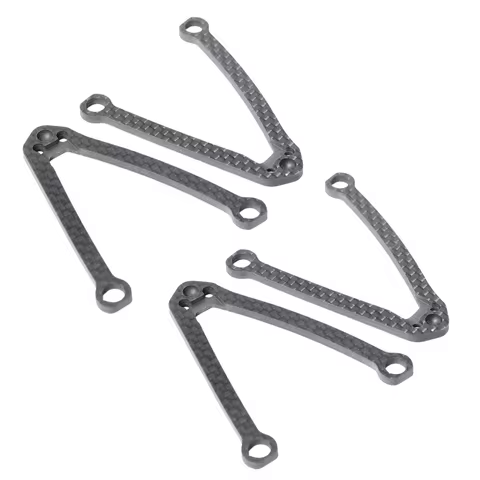 GTB CNC Aluminum 7075 Suspension Arm Set for 1/10 RC Touring Car Awesomatix A800RR Upgrade Part