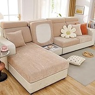 Furniture Cover Sofa Cover For 1 2 3 4 Seater L Shape Sofa, Sofa Cover Protective Cover (Color : Khaki, Size : LARGE XL COVER)