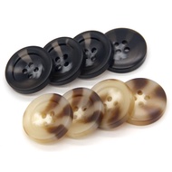 20Pcs/set 15/20mm Fashion Men Blazer Horn Pattern Resin Buttons For Sewing Coat Cardigan Handmade Decorations