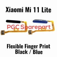 ( ) Ori Flexible Fingerprint Xiaomi Mi 11 lite Mi11 Lite 11Lite Sidik