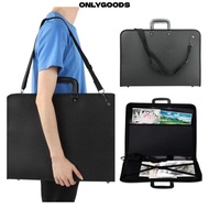 ONLYGOODS 1Pcs A3 Drawing Board Bag, Top Handle With Shoulder Strap A3 Folder Bag, Large Capacity Zi