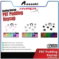 HyperX PBT Pudding Keycap-US (Black/White/Pink)