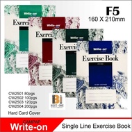 Campap Write-On A5 70 gsm Single Line Notebook & Exercise Book 80/100/120/200 pages- (1s/PCS)