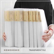 MYHomehomie A4 Transparent Clear Pocket File Document File Music Seet File Music Script File Certifi