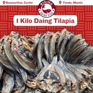 1 KG Premium Tilapia Daing Cebu - Traditional Dried Tilapia Fish ( in plastic bag )