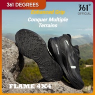 361Degrees  Flame 4x4 for Hiking Running Trail Outdoor Shoes for Men Off-Road Cushioned Stable Non-S