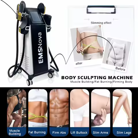 2026 Best EMS Neo Device Muscle Stimulation Machine RF 4 Handle 14 Tesla Professional EMS Zero Machi