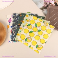 Homestore 3Pcs/Set Reusable Food Fresh Keeping Cloth Storage Food Grade Beeswax Food Wrap Eco Friendly Kitchen Food Packaging Paper SG