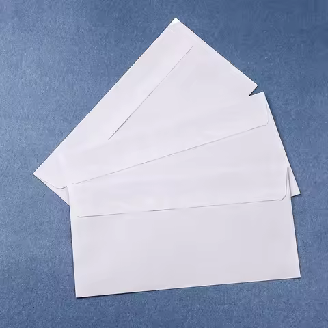 10-100Pcs Windowless White Envelope 10 # Secure Business Envelope Can Hold A4 Paper Bill Invoice Sel