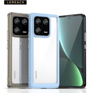 Lereach Ốp Trong Suốt Nhiều Màu Sắc Cho Xiaomi 13 Pro 12 12X 12S Pro Lite Ultra Ốp Lưng Cứng PC + Vi