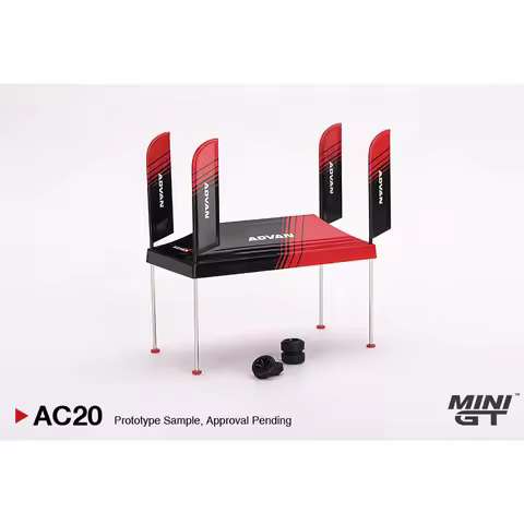 MINIGT 1:64 Paddock Service Tent Set ADVAN Car scene model AC20