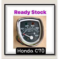 HONDA C70 METER ASSY (ST) // LAMPU BULAT C70 METER SPEEDOMETER COMPLETE SET SPARE PART ASSY