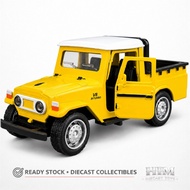 Diecast Alloy Car Model FJ40 Pickup Yellow 1:36 - Off-Road Car - Miniature