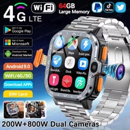 New GPS 4G 5G Smart Watch Dual Camera 64GB Memory WiFi Waterproof Telephone SIM Card NFC Smart Watch