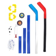 Children Football Ice Hockey Toy Kit Boys Girls Playing Prop Kids Sports Playthings 2 in 1 Sport Toys Set Children Game Prop