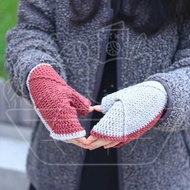 【影片教學+材料包】露指浮紋手套(DMC Woolly Yarn版)