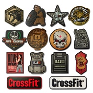 New3D PVC Standard Tactical Military Patch511Badge soft rubber Velcro patch logo bag accessory with 