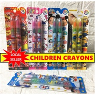 [SG READY STOCK] Kids Stackable Crayons Children Crayon Colouring Goodie Bag Birthday Stationery Gif
