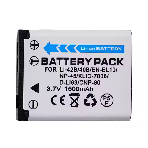 1500mAh EN-EL10 Li-42B Li-40B NP-45 D-Li63 D-Li108 NP-80 Camera Battery for Nikon for OLYMPUS for FU