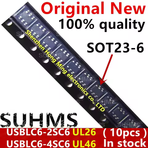 New USBLC6-2SC6 Chipset (10piece)100% New USBLC6-2SC6 UL26 USBLC6-4SC6 UL46 sot23-6 Chipset