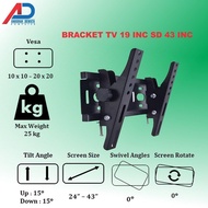 TV WALL BRACKET 19 INCH TO 43 INCH