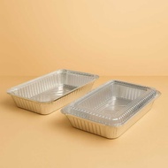 Aluminum Foil + Lid Brownie Container Dimsum Mentai Container