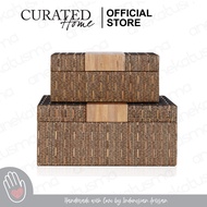DB 035 - Decorative Box Curated Home - Natural Jewelry Storage Box