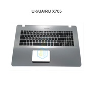 Ua Us Uk Ru Russian Keyboard Palmrest Cover For Asus Vivobook X705 X705ud X705un X705fd X705fn 90nb0
