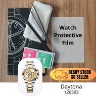 Watch Protective Film Kit | Rolex Daytona 126503 | Scratch & Scuff Resistant Perfect Fit | Sticker