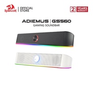 Redragon Desktop Soundbar GS560/GS520 RGB Desktop Speakers 2.0 Channel Computer Stereo Speaker Easy-