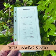 6 pcs Saving A6 Cash Envelope @ Savings $2700