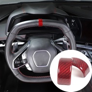 For Chevrolet Corvette C8 Stingray Z51 Z06 2020-2023 Real Carbon Fiber Steering Wheel Directions Rin