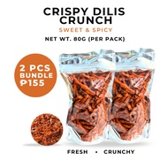 Crispy Dilis 80g. pouch - 2pcs – Premium Crunchy Dilis / to Eat / Best Pulutan / Budget Pack