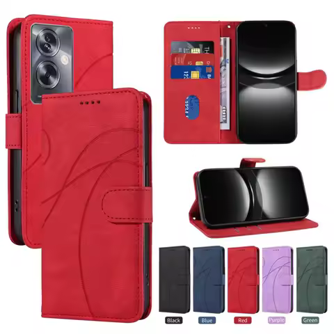 Leather Cover For OPPO A98 A97 A96 A95 A94 A93 A92S A79 A78 A77 A76 A74 A73 5G A72 F19 Pro 4G F17 Pr