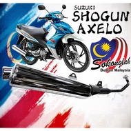 Shogun Axelo 125 Exhaust epower exzos moto motor racing sport pipe ekzos Suzuki custom AXELO125 shog