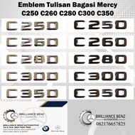 C250 C260 C280 C300 C350 MERCEDES BENZ LUGGAGE EMBLEM C-CLASS - C350, Chrome Silver