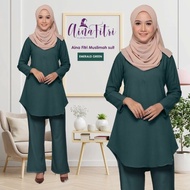 New Suit Muslimah Berpocket .Muslimah Suit Baju Dan Pant