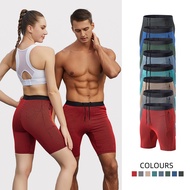 Men's and Women's Running Quick-Drying Tight Shorts Outdoor Marathon Sports Workout Cropped Pants Tr