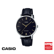 CASIO นาฬิกาข้อมือ CASIO รุ่น LTP-VT01L-1BUDF สายหนัง สีดำ