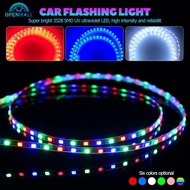 OPENMALL 1Pc 90cm 90SMD Motorcycle Decroation LED Colorful Light Strip 3528 Flexible Tape Rope Strip