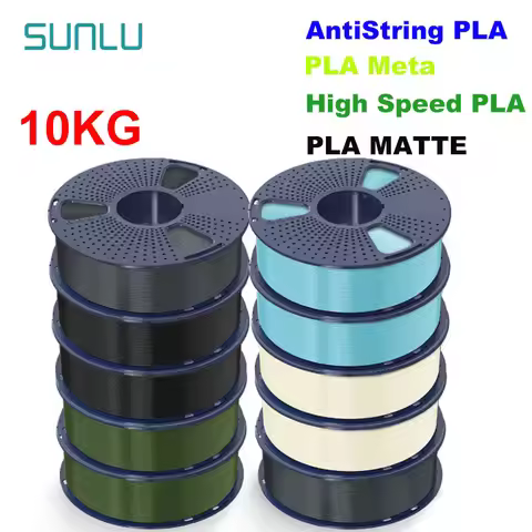 SUNLU 10KG APLA/PLA Meta/High Speed PLA/PLA MATTE Filamnet 1.75mm 10Roll 1KG Neatly Wound 3D Printer