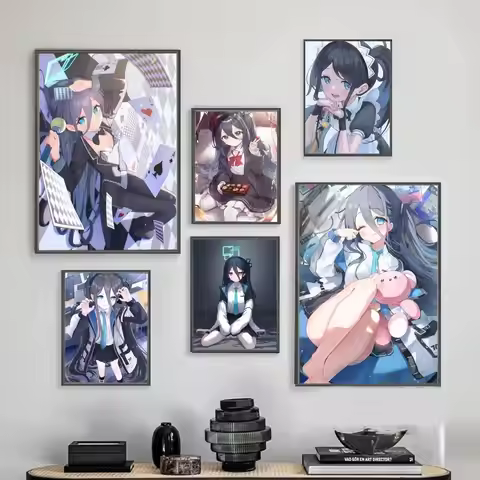 Tendou Arisu Alice Blue Archive Poster Sticky Posters Waterproof Paper Sticker Coffee House Bar Home
