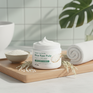 Rice Raw Pulp Moisturizing Cream - Gentle Glycerin-infused Face Cream for Sensitive Skin  Krim Pelem
