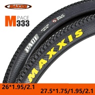 MAXXIS m333 pace MTB mountain bike tires size 26x2.1/1.95 27.5*1.95/2.1 29*2.1 m333 resistant 60tpi bicycle tires bicycle parts