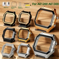 AE-1200WH AE1300 Stainless Steel Brushed shell Mod Case For Casio Ae1200 Ae1300 Metal Watch Modified