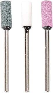 Nail Drill 3pcs 0.09 inch (2.34 mm) Nail Grinding Head Silicone Carbide Carbonum Grinding Wheel Bit 