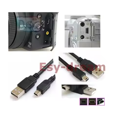 USB Data Lead Cord Cable for Fujifilm Fuji FinePix S9500 S9600 S9100 S5500 S5600 S5000 S3 Pro A610 A