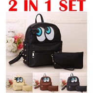 HB3539 2 IN 1 SET BACKPACK PENCIL CASE / BEG GALAS SET PNM