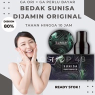 Bedak Glowing Mushroom Asli Original Anti Air Sunisa Ori 1 Paket Asli Foundation bedak tahan air da
