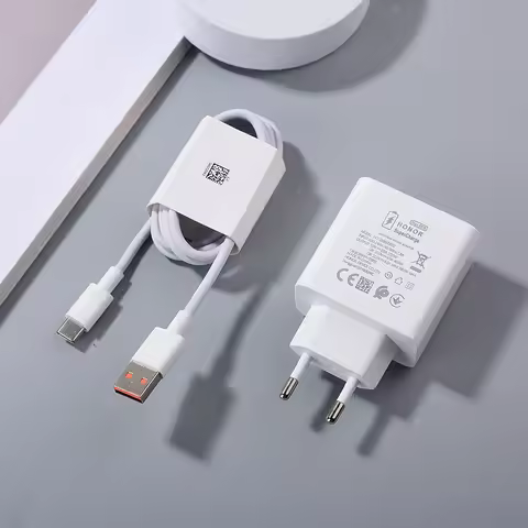 Honor 90 80 70 60 Pro 66W Supercharge Super Fast Charger Adapter 6A USB Type C Cable For Magic 5 4 3